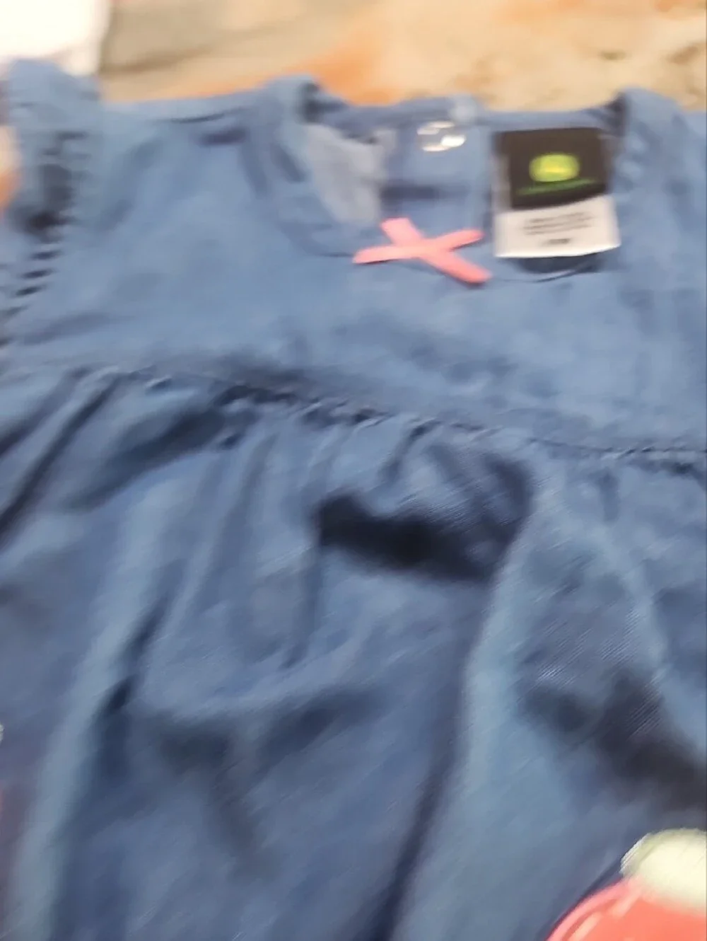 Red Corduroy Button-Front Pants 3 Onsies